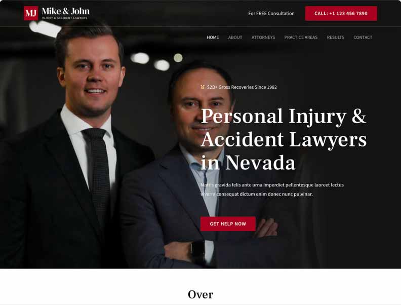 Tema WordPress para Abogados