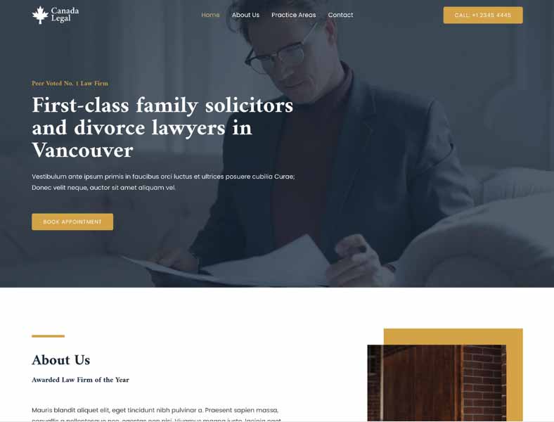 Páginas Web para abogados
